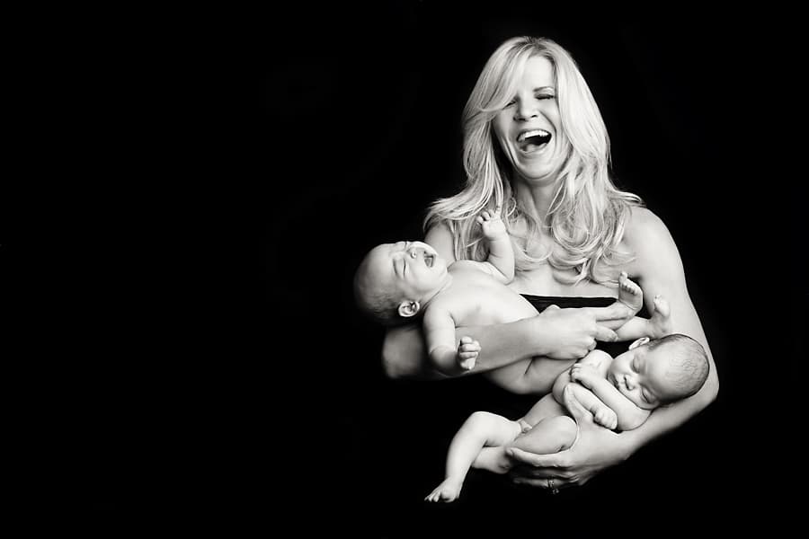 Beauty and the Babies - Newborn Twin Photography