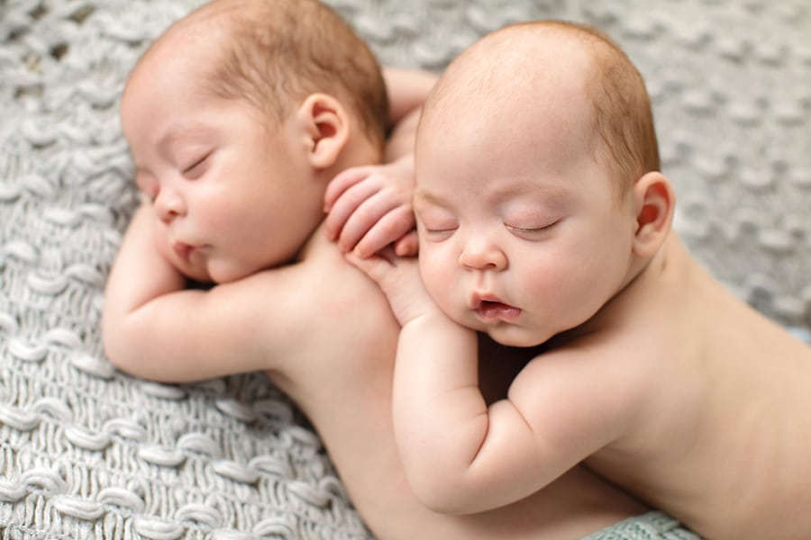 Beauty and the Babies - Newborn Twin Photography