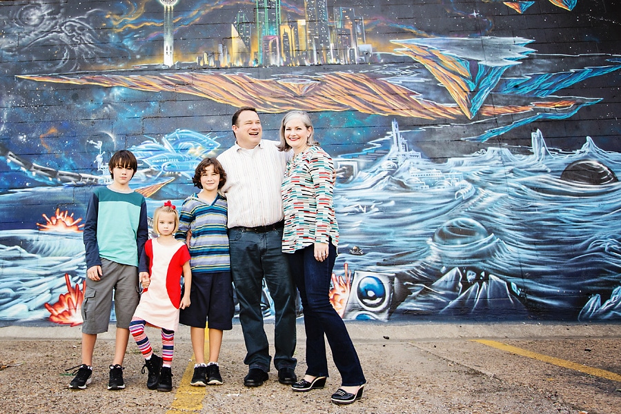 Blended Family Christmas Card Photos