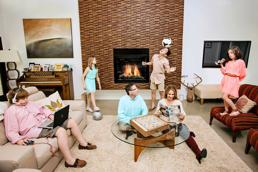 Fun In-Home Family Photo Shoot