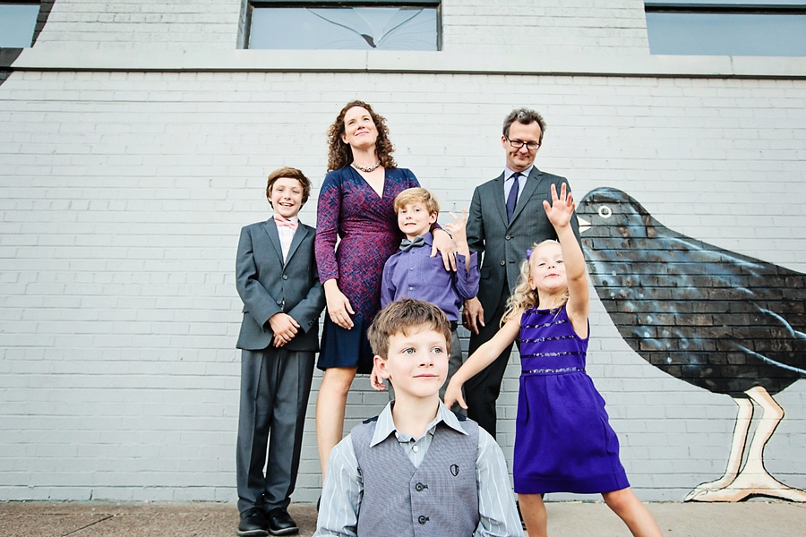 Colorful Holiday Family Portraits