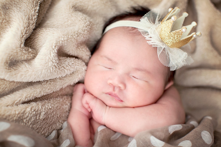 the sweetest chubby little baby in private dallas studio session