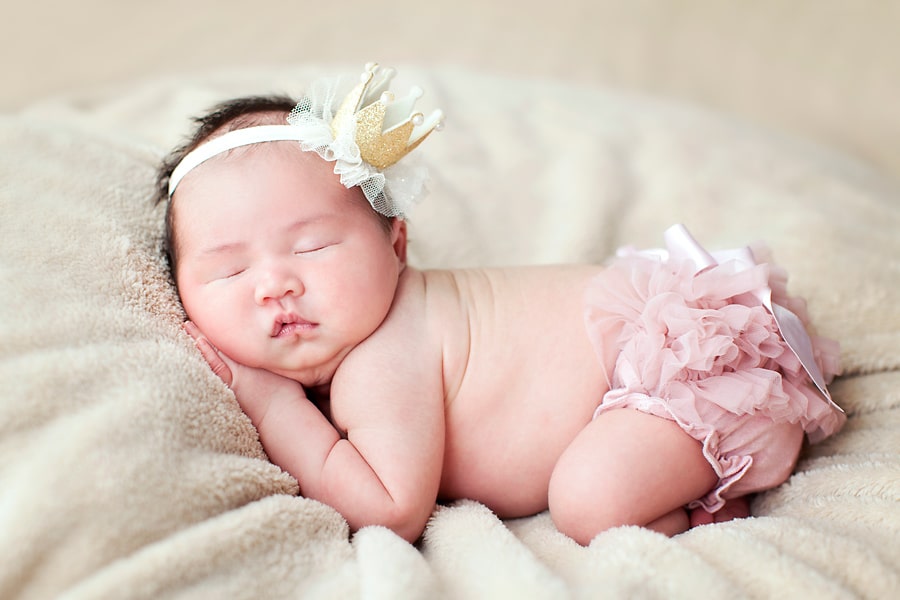 the sweetest chubby little baby in private dallas studio session