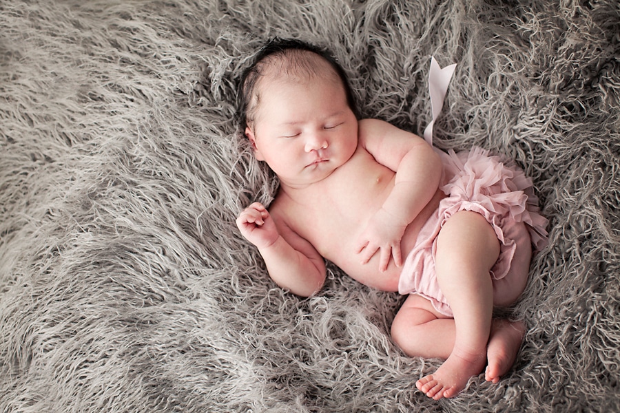 the sweetest chubby little baby in private dallas studio session