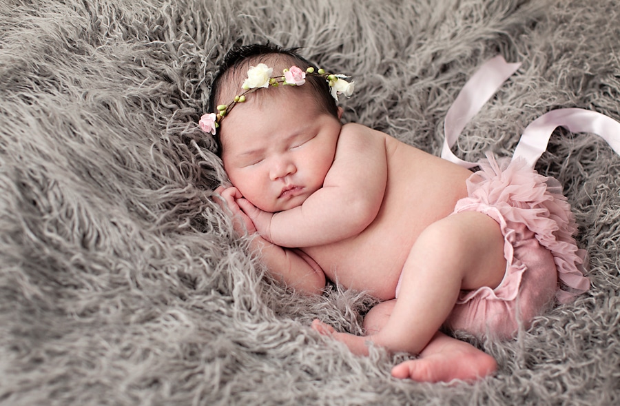 the sweetest chubby little baby in private dallas studio session