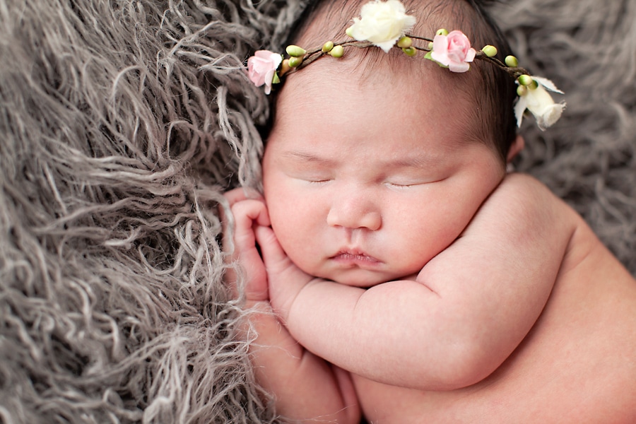 the sweetest chubby little baby in private dallas studio session
