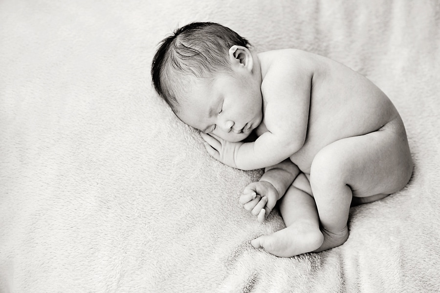 the sweetest chubby little baby in private dallas studio session