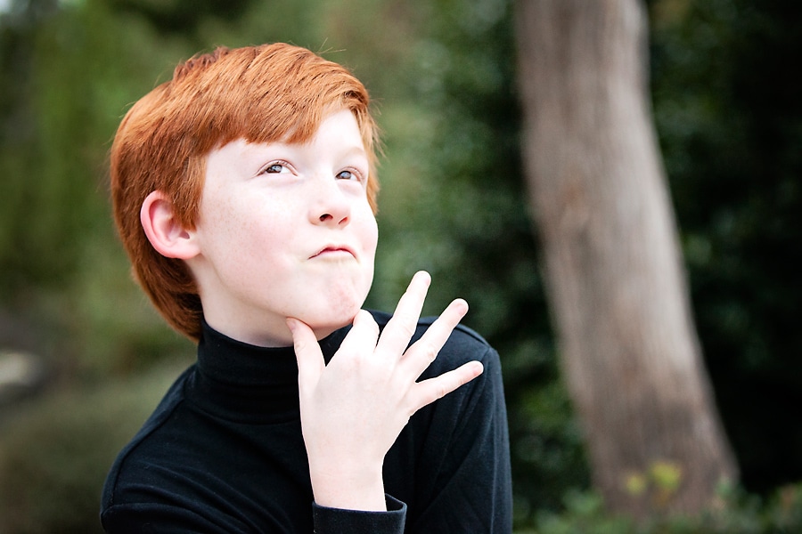 Outdoor Portraits for Cute Middle Schooler