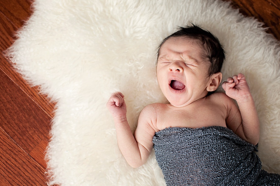 As a welcome to the family, this little guy came to the studio for a newborn session