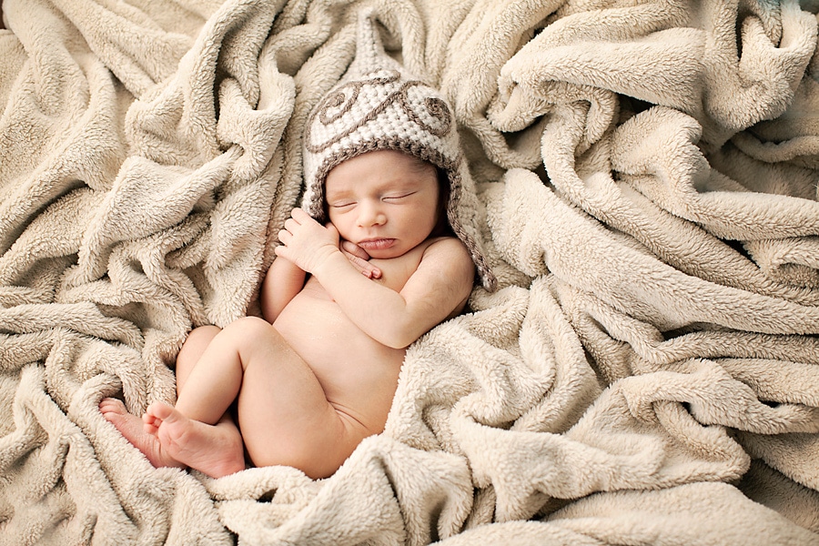 As a welcome to the family, this little guy came to the studio for a newborn session