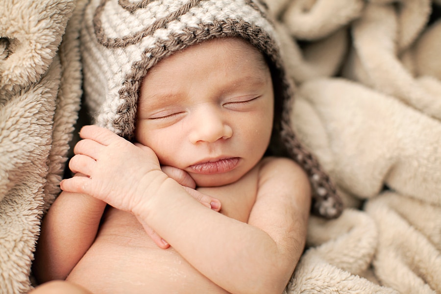 As a welcome to the family, this little guy came to the studio for a newborn session
