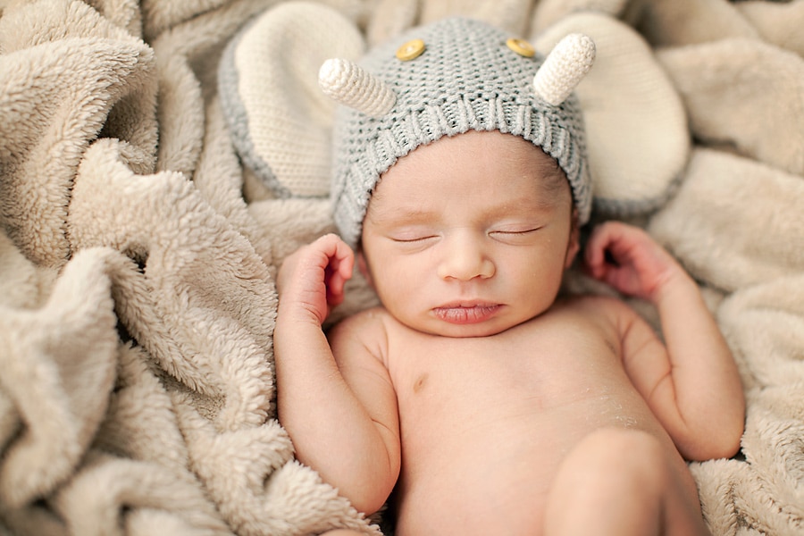 As a welcome to the family, this little guy came to the studio for a newborn session