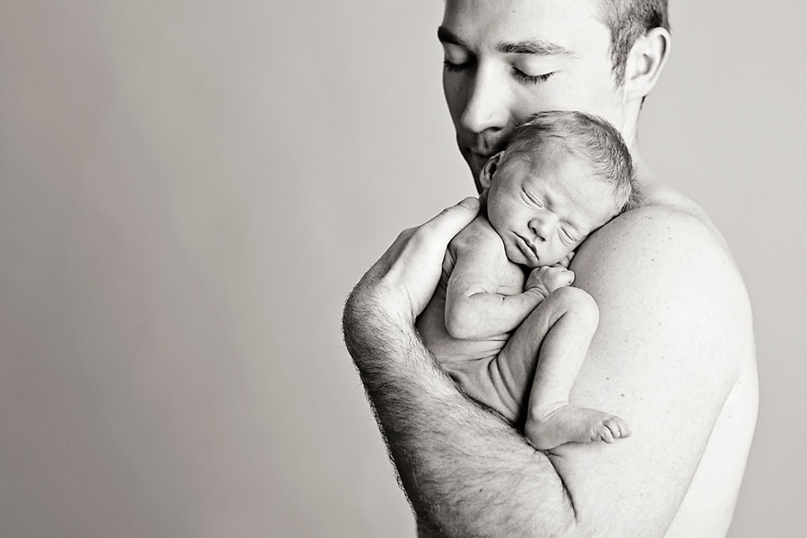 early baby comes to private studio for newborn session