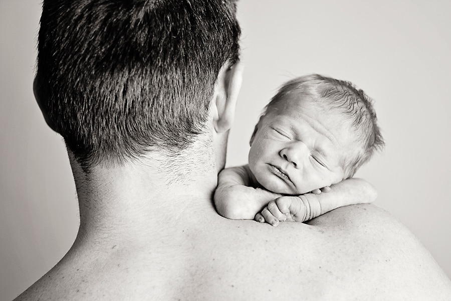 early baby comes to private studio for newborn session