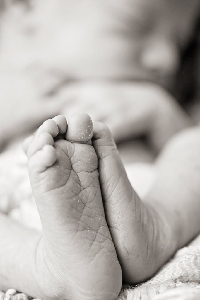 early baby comes to private studio for newborn session