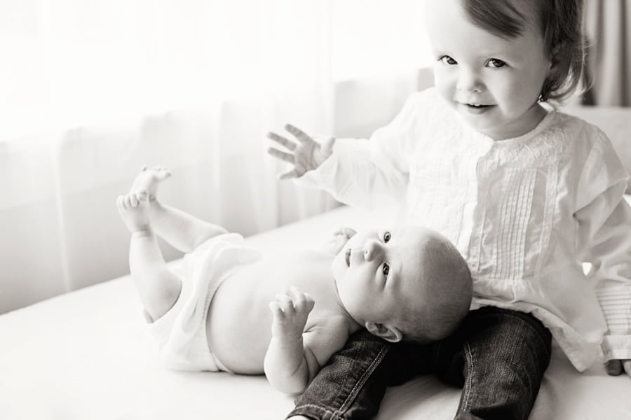 New Baby Sister | Newborn Photography