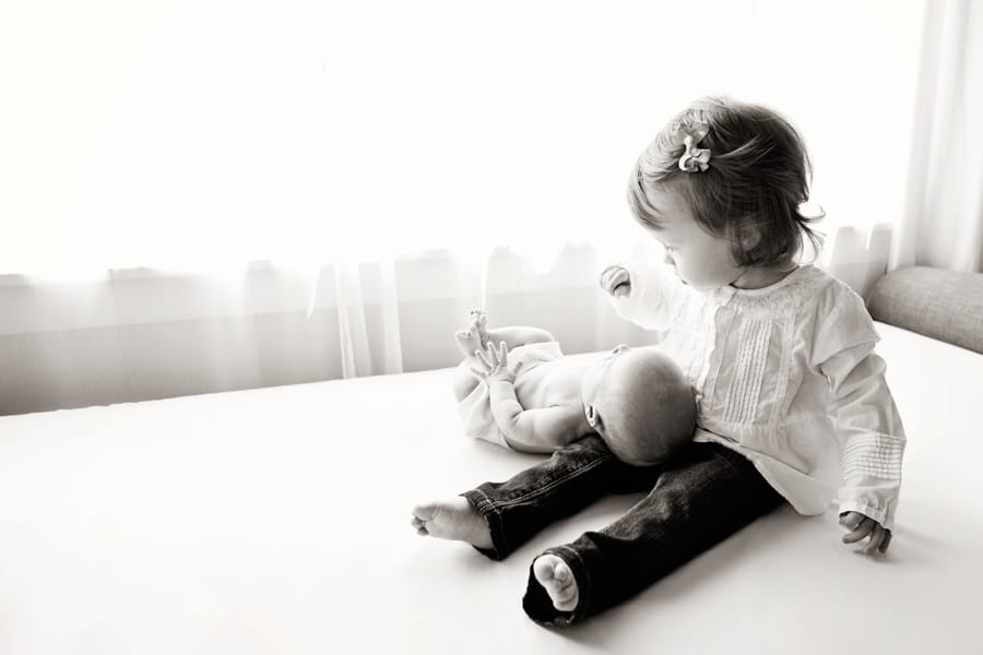 New Baby Sister | Newborn Photography