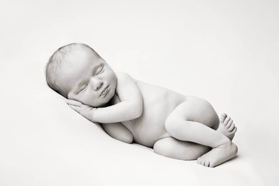 stunning newborn session in private Dallas Studio