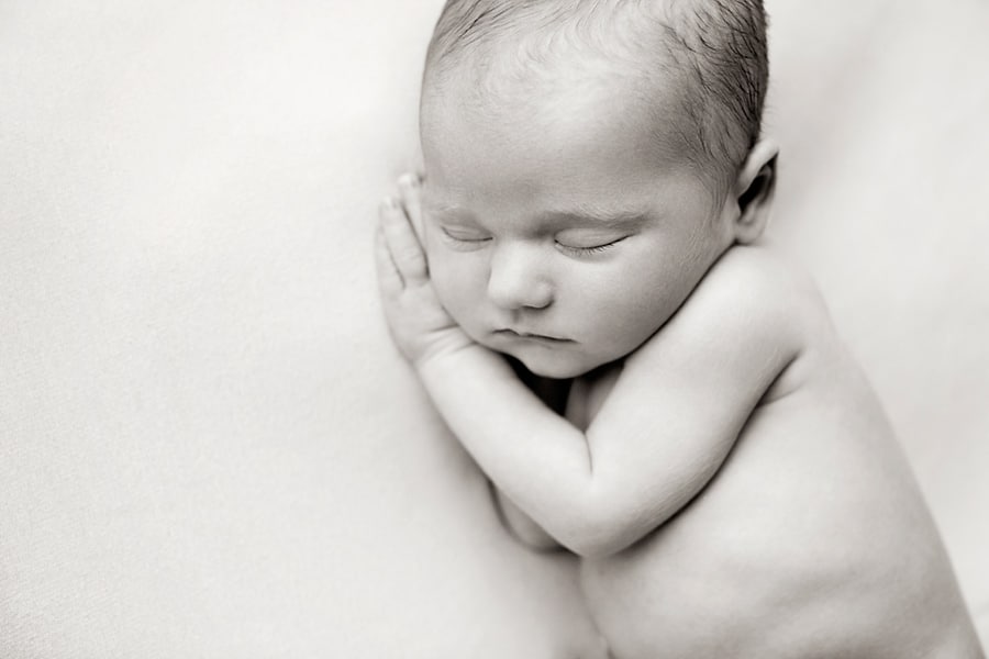 stunning newborn session in private Dallas Studio