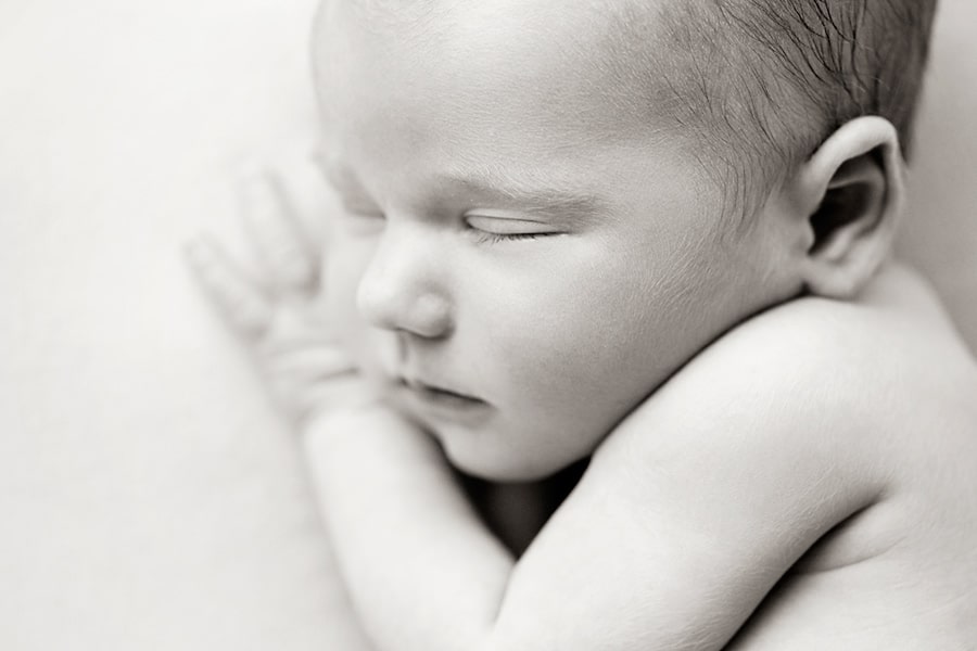 stunning newborn session in private Dallas Studio