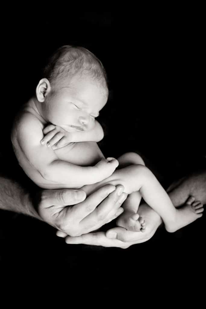 stunning newborn session in private Dallas Studio