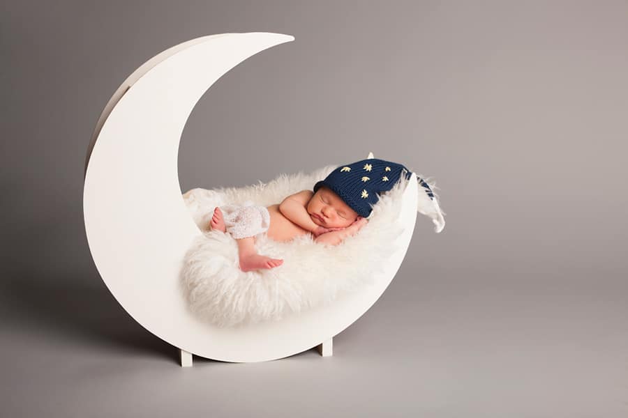 stunning newborn session in private Dallas Studio