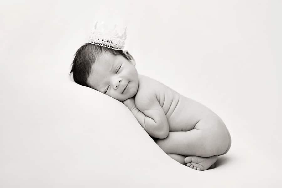 Newborn Fashionista in private Dallas Studio session