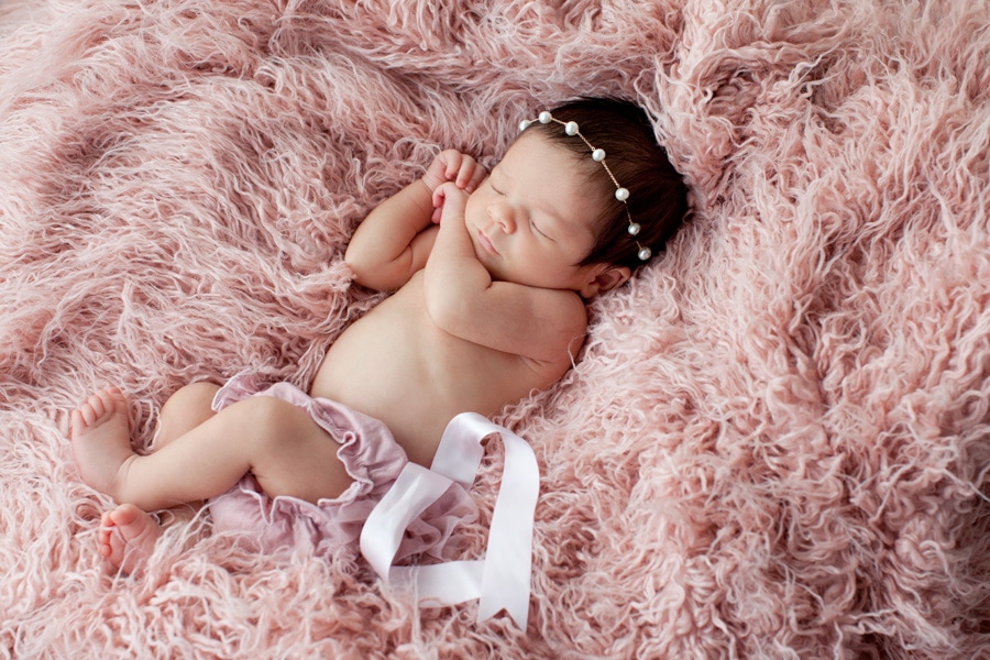 Newborn Fashionista in private Dallas Studio session