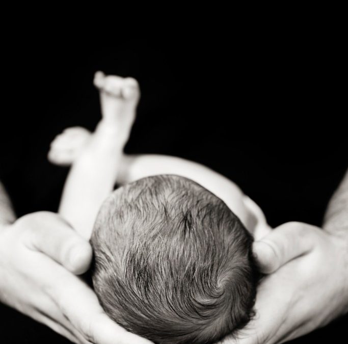 Newborn Photos to Match Her Maternity Portraits