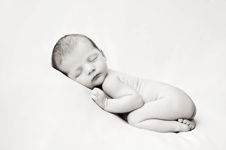 Adorable generational maternity and newborn session in private studio