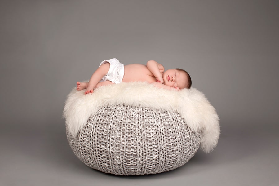 most beautiful baby sleeping through session in private studio