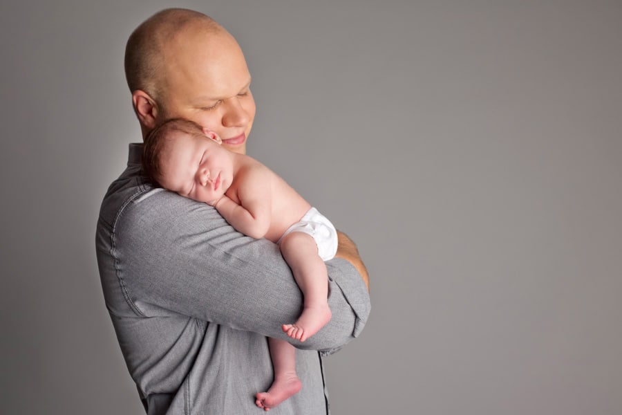 most beautiful baby sleeping through session in private studio