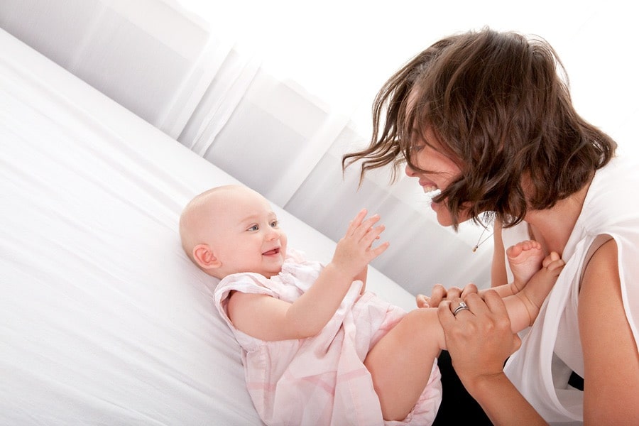 six-month baby photos in luxury private Dallas Studio