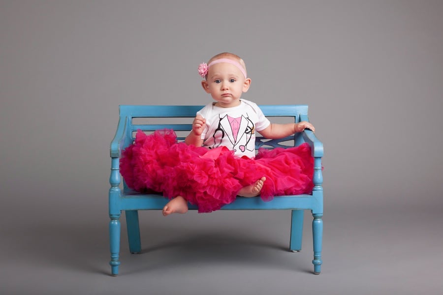 six-month baby photos in luxury private Dallas Studio