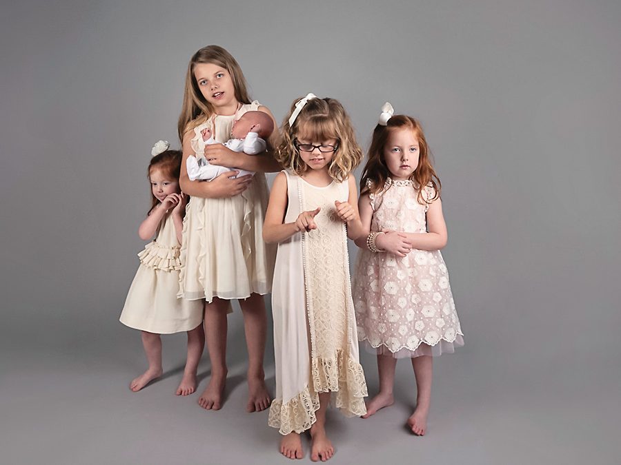 Four Big Sisters Welcome Their Baby Brother