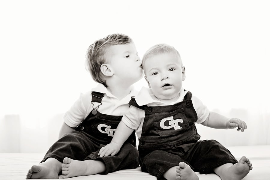 Sweet Sibling Photography With Two Happy Little Boys