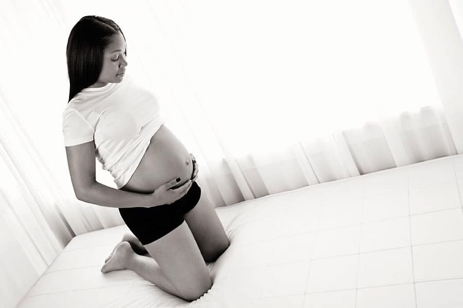 maternity pictures in private Dallas Studio