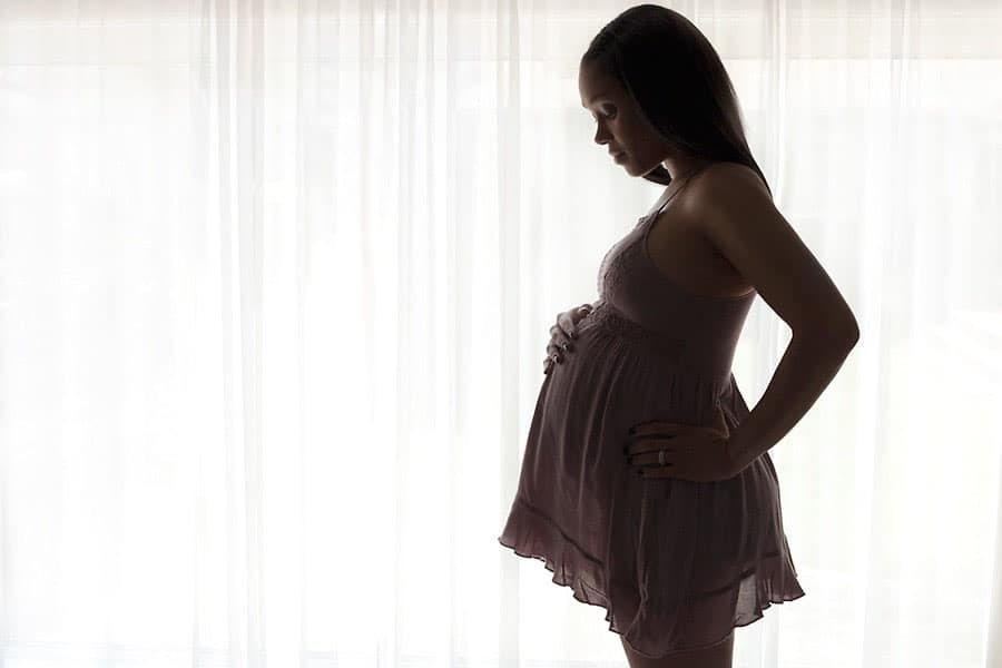 maternity pictures in private Dallas Studio