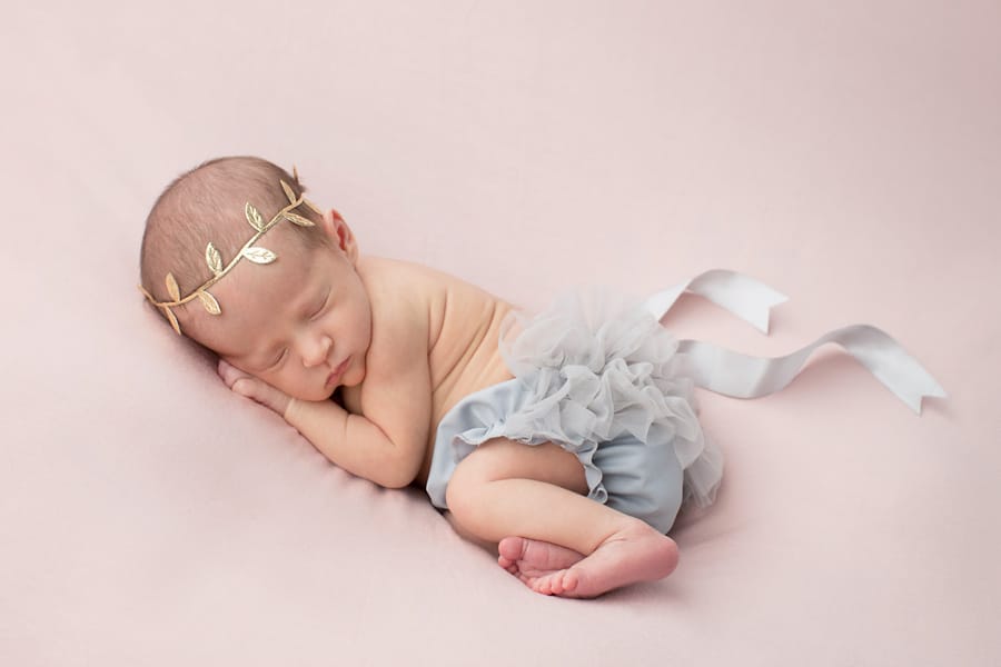 Princess Photos of an Adorable Newborn Girl