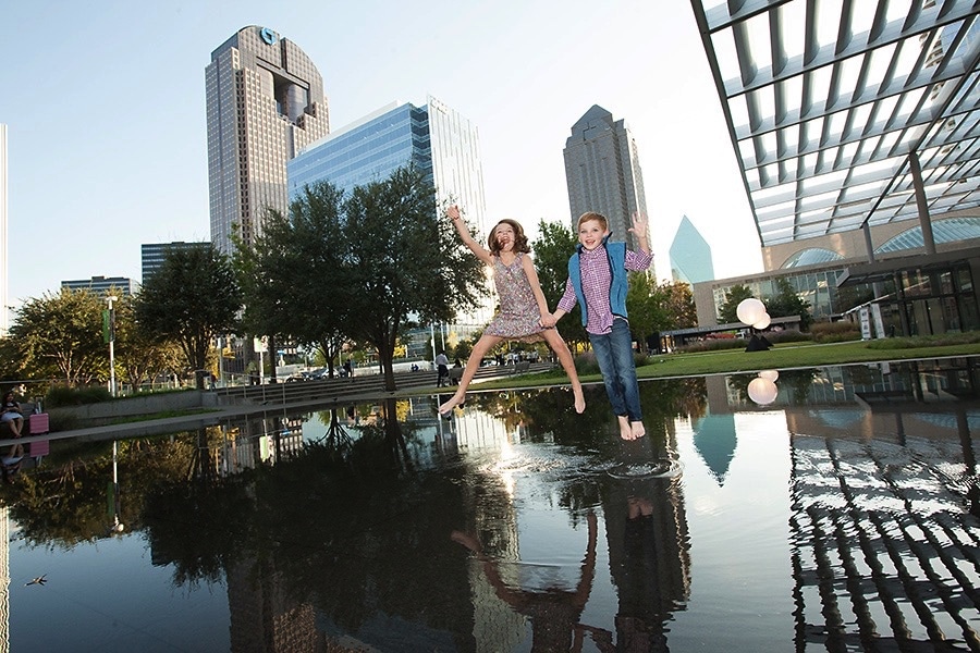 Downtown Dallas Photography with Two Super Cute Kids