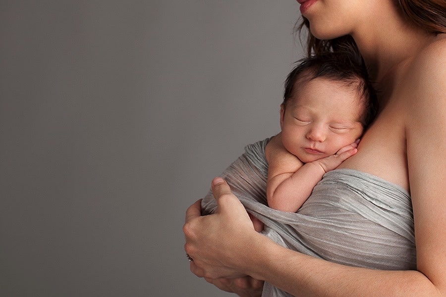 the cutest baby girl snoozing in private Dallas Studio