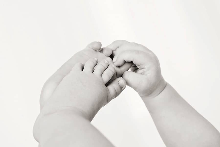 adorable three month old baby photos in private studio