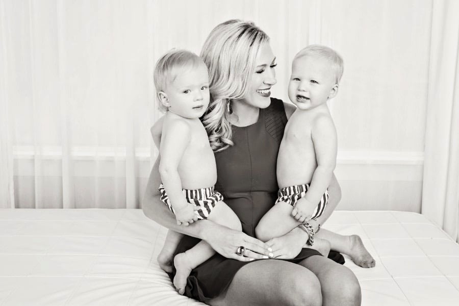 the most adorable twins in private Dallas Studio