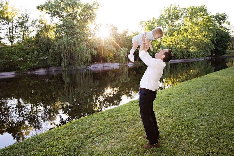 outdoor family photography session with beautiful little girls