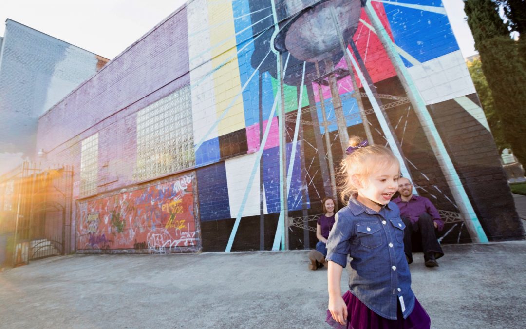 Fun of an Urban Setting | Family Photo Sessions