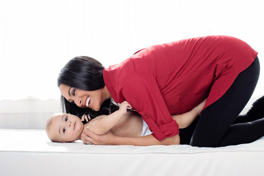 the most adorable six month session in Dallas Studio