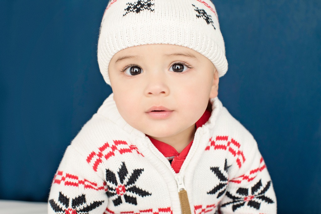 the most adorable six month session in Dallas Studio