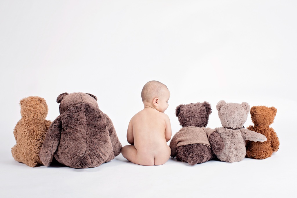 the most adorable six month session in Dallas Studio