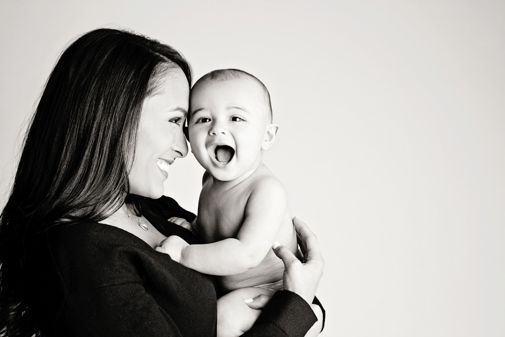 the most adorable six month session in Dallas Studio