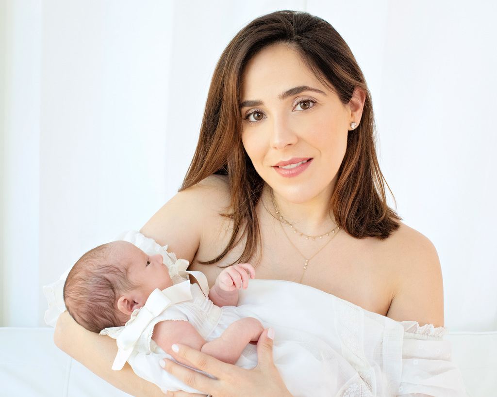 cute little newborn in Dallas Studio
